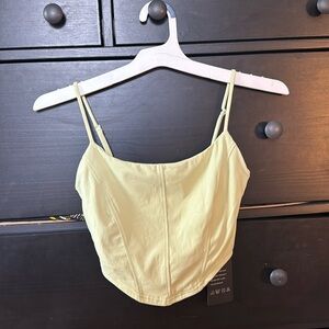 light green corset style going out top